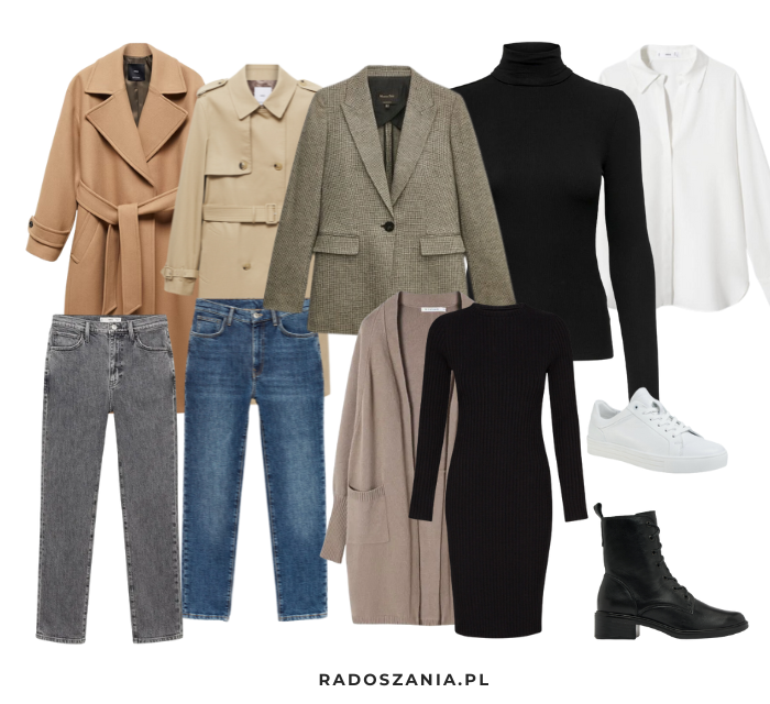 Baza ubrań na jesień – spójna jesiennia stylizacja z elementów szafy kapsułowej