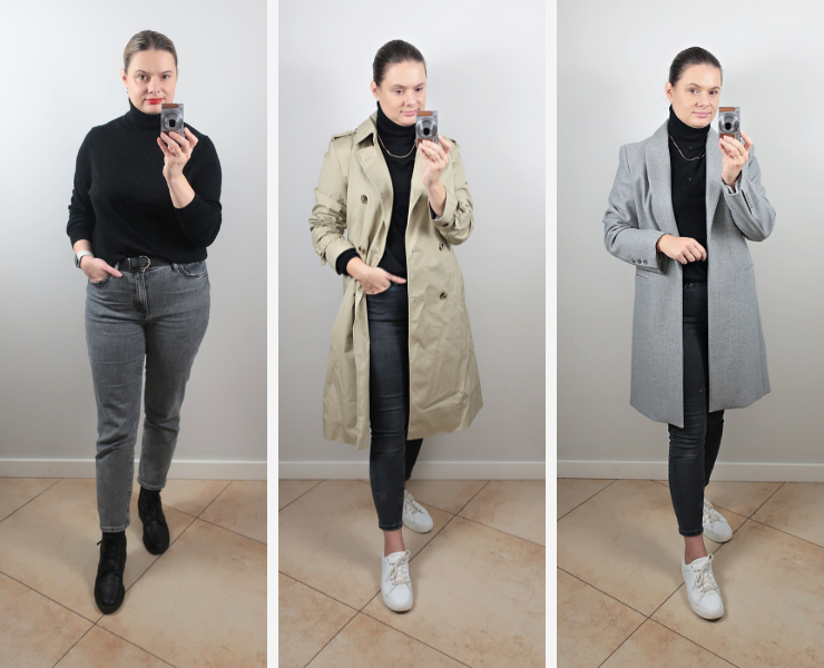 Baza ubrań na jesień – szafa kapsułowa z botkami, trenchем i marynarką