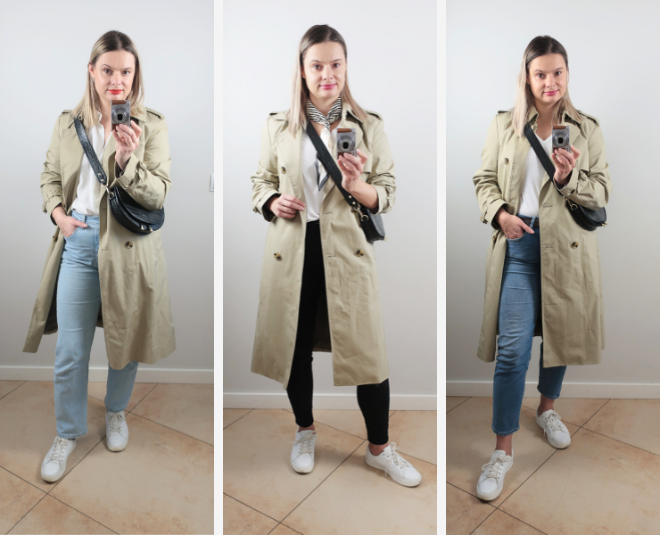 Baza ubrań na jesień – uniwersalne dżinsy, koszule i kardigany w neutralnych kolorach